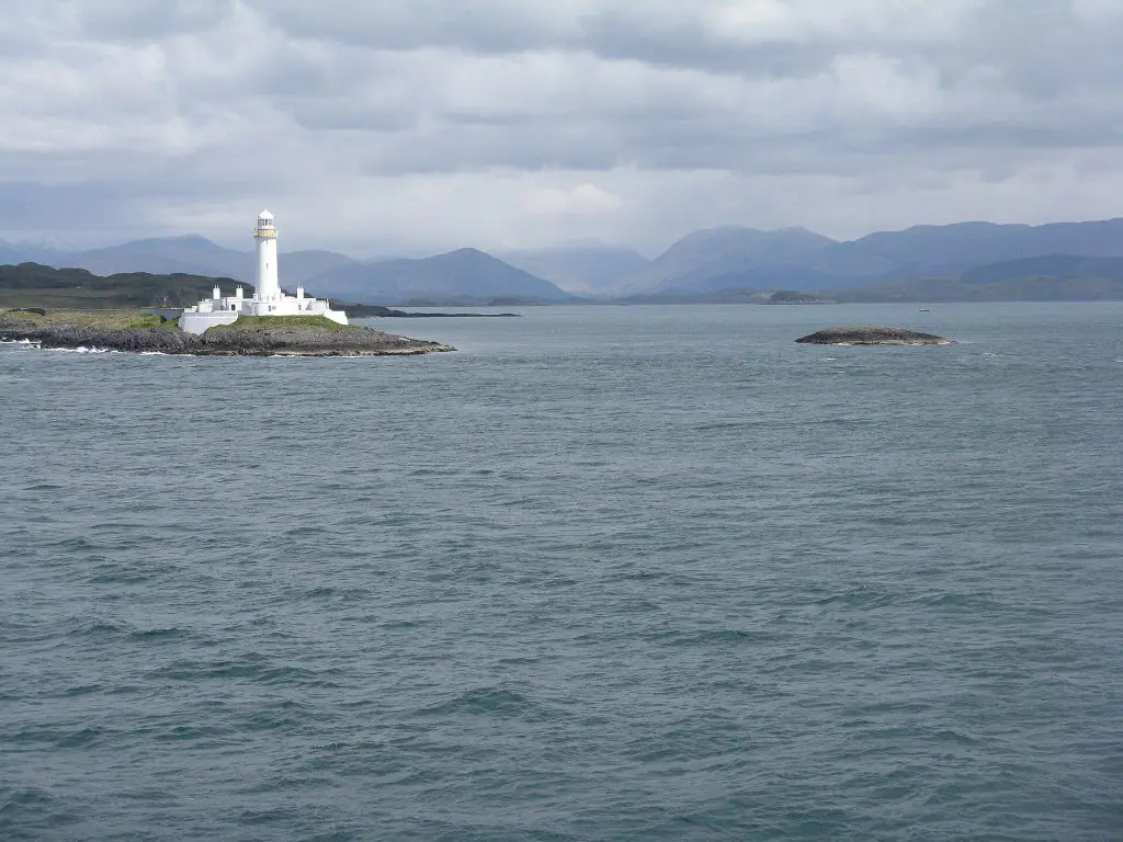 Lady's Rock: Sgeir Mor and Lismore lighthouse