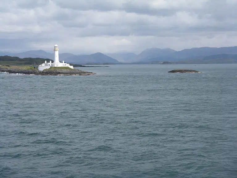 Lady's Rock: Sgeir Mor and Lismore lighthouse