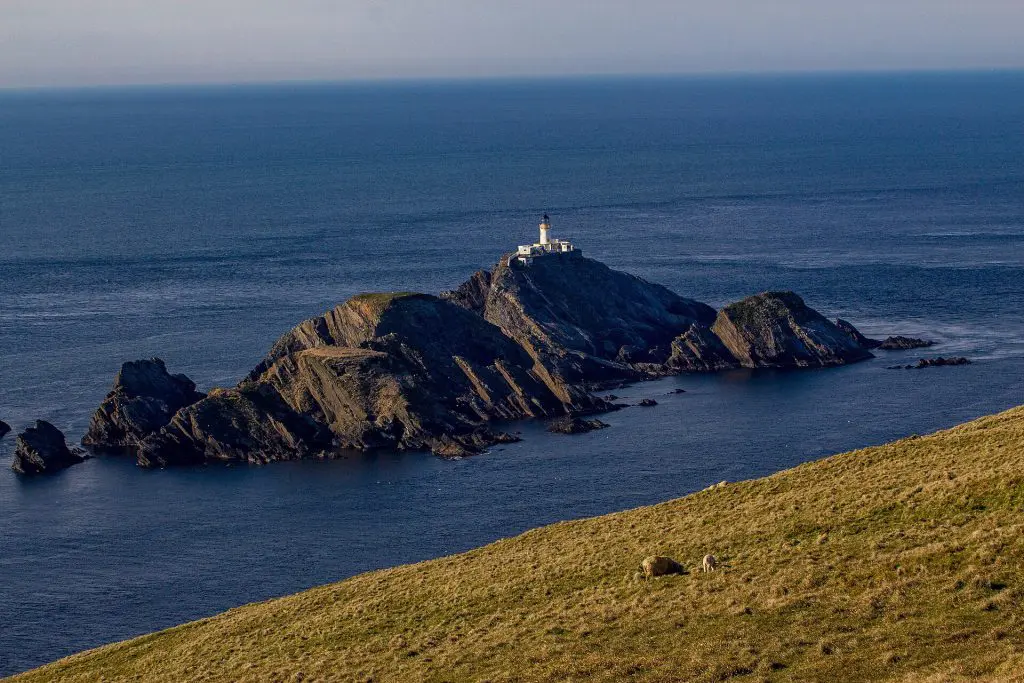 Muckle Flugga: as seen from Hermaness Nature Reserve, Unst Island, Shetland, UK