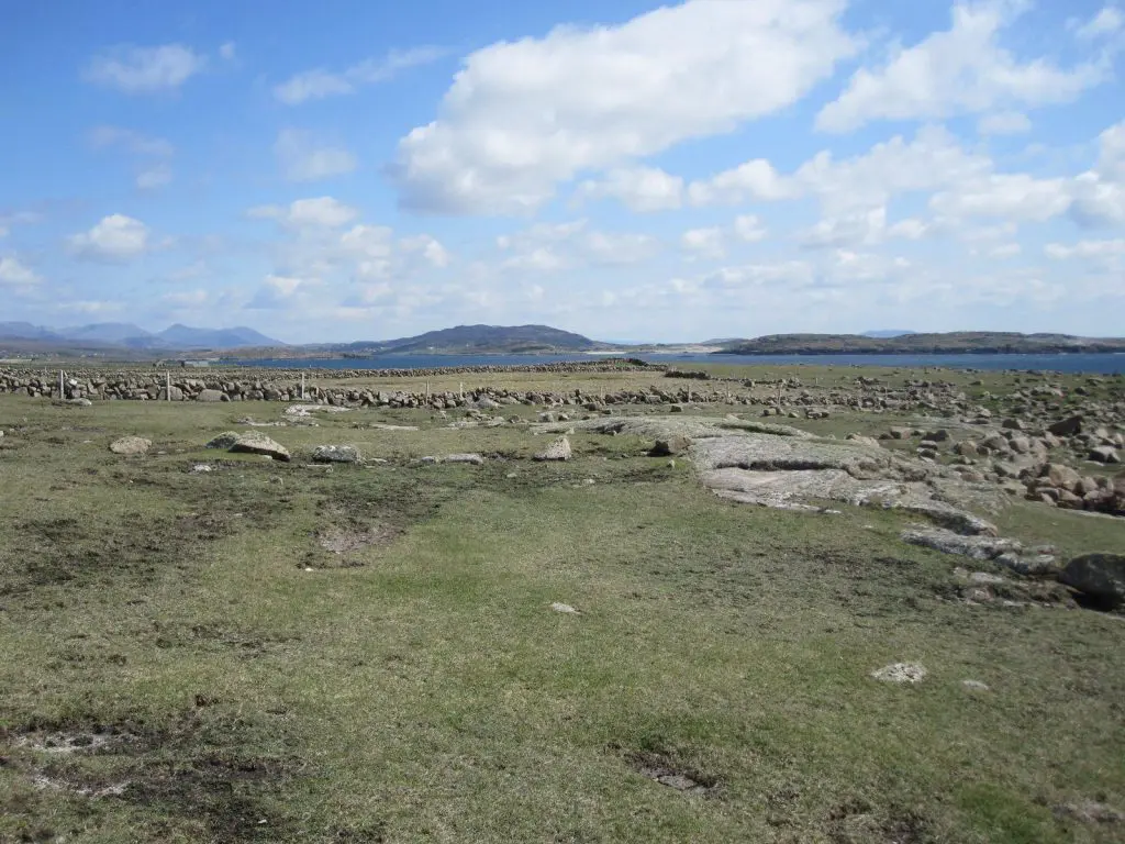 Omey Island: Omey Island: rock-strewn grassland on the southern coast
