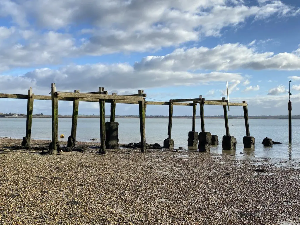 Osea Island: Ruined landing stage, Osea Island